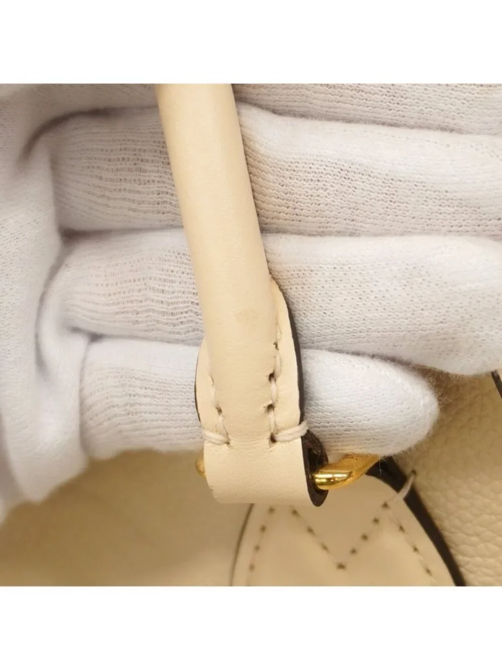 Louis Vuitton Tote Monogram Empreinte On The Go GM Cream